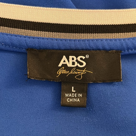 ABS Blue Crewneck Tank Jersey Casual Summer Sporty Dress Size Large - Picture 5 of 6